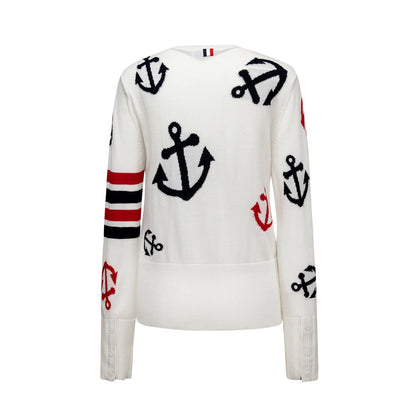 MR.TOM  Women Anchor print Sweaters