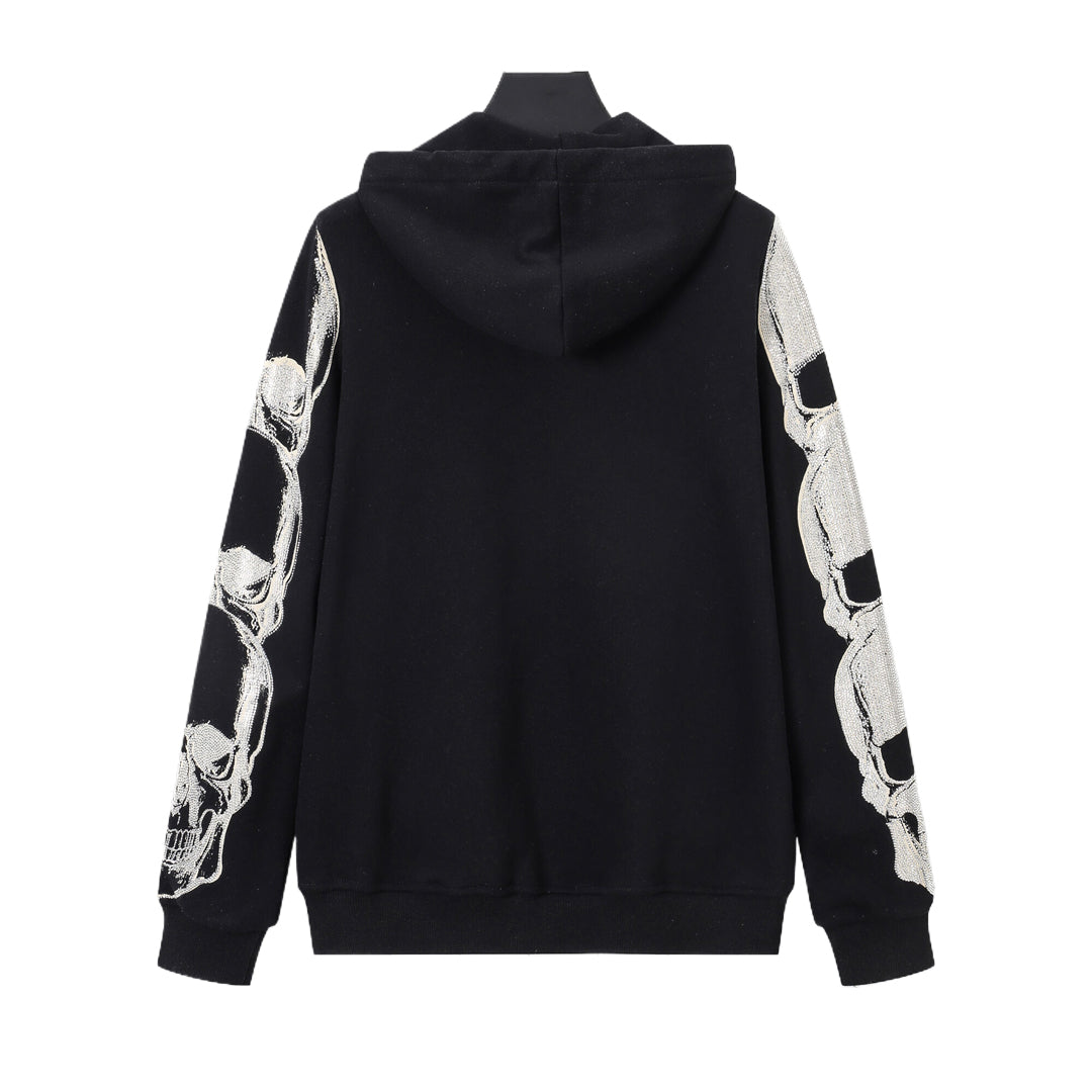 PIEIN 2025SS Sports Black Hoodie