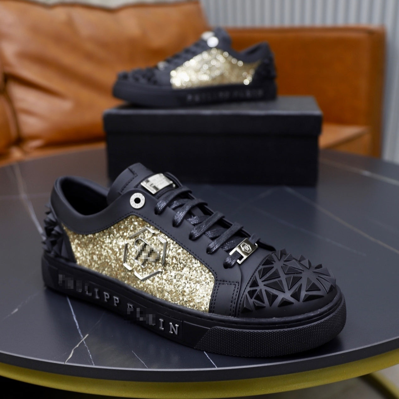 PP Men's new diamond lettering sneakers