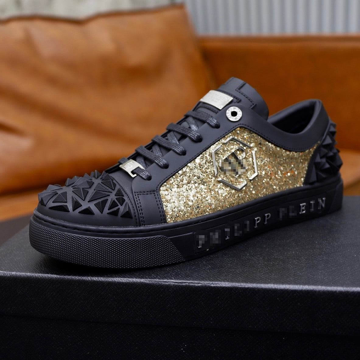 PP Men's new diamond lettering sneakers