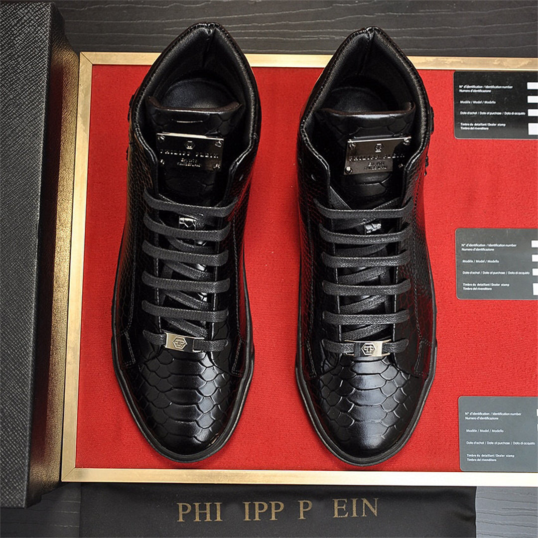 SOLA-Phillipp Novaj Viraj altsupraj ledaj Sneakers 