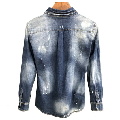 DSQ2 2024ss Man Letters Denim Jacket