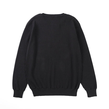 2025ss Man Black logo Sweater