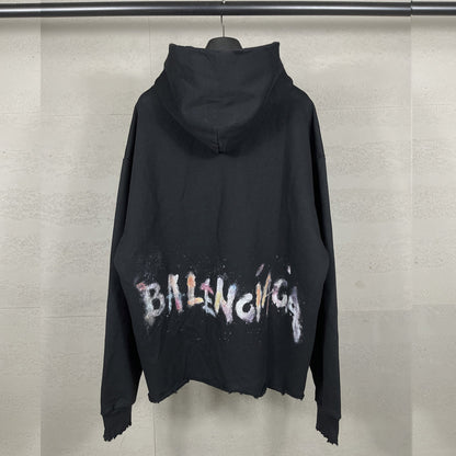 2025SS Distressed Gradient Hoodie