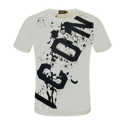 New-D2 Lettering Printed Cotton T-Shirt