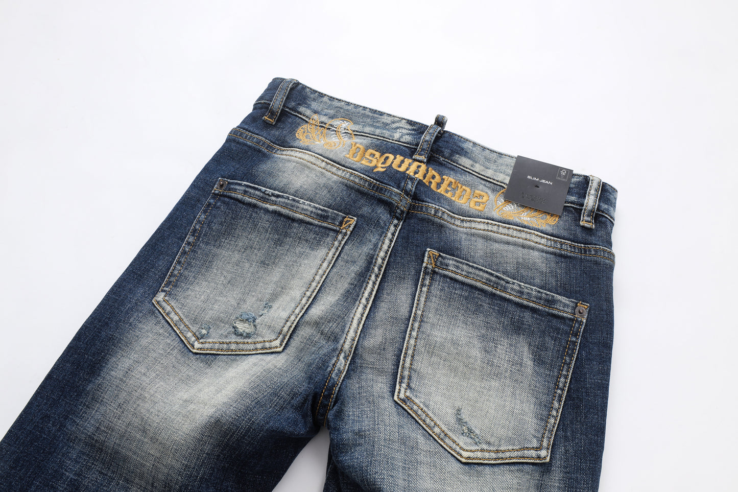 dsquared2 hot diamond embroidery Jeans