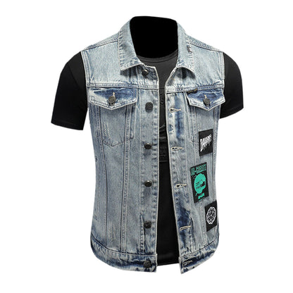 SOLA-DSQ2 24ss cowboy Denim vest