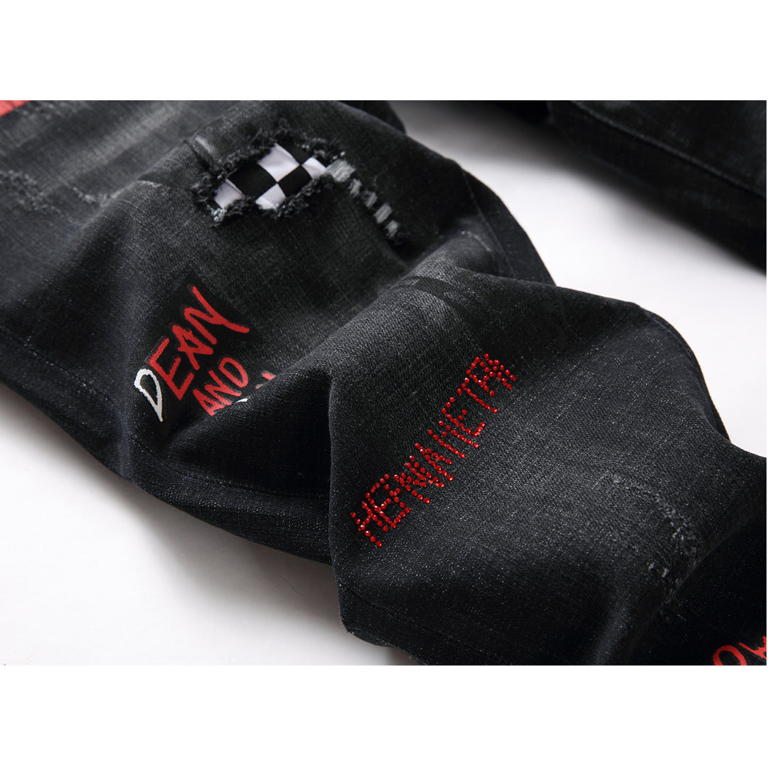 SOLA-DSQ2 hot diamond embroidery Jeans