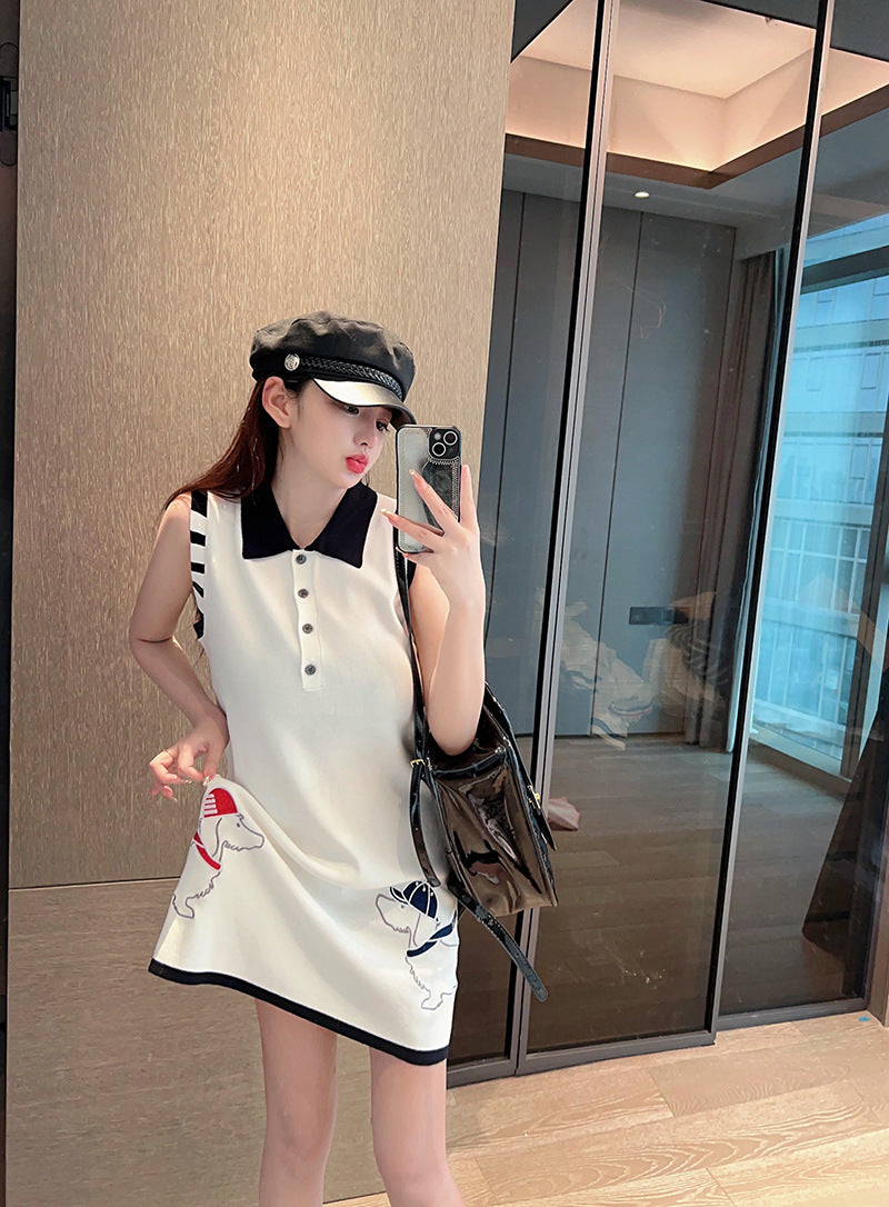 Thom Browne Women's Sleeveless Vest Dress
