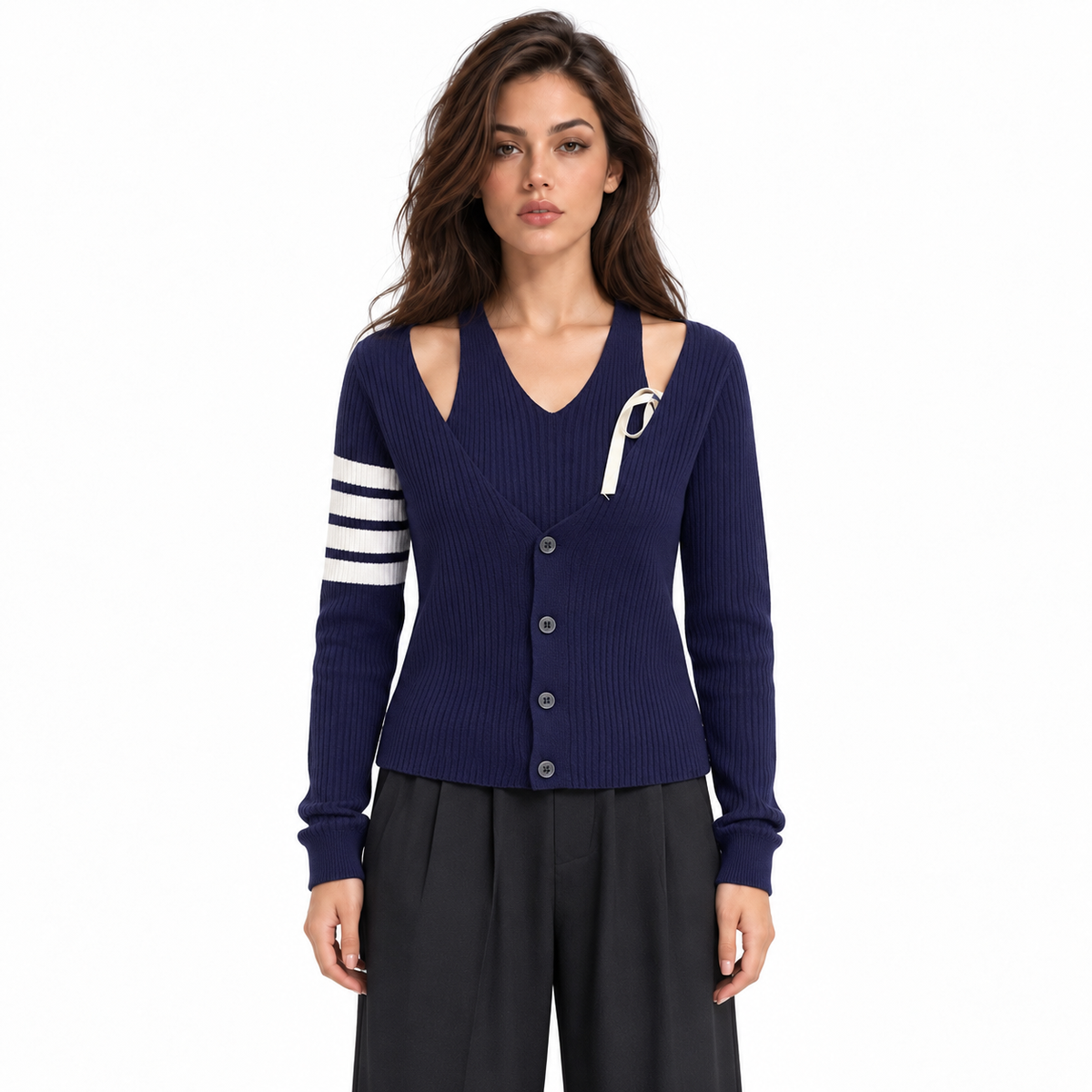 Thom Browne Women's Faux Two-Piece Top