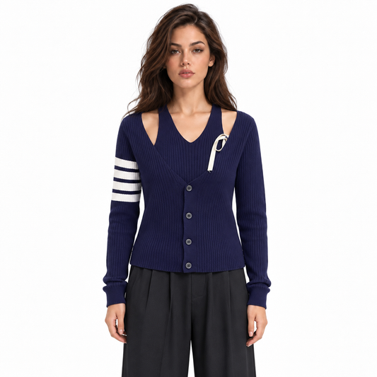 Thom Browne Women's Faux Two-Piece Top