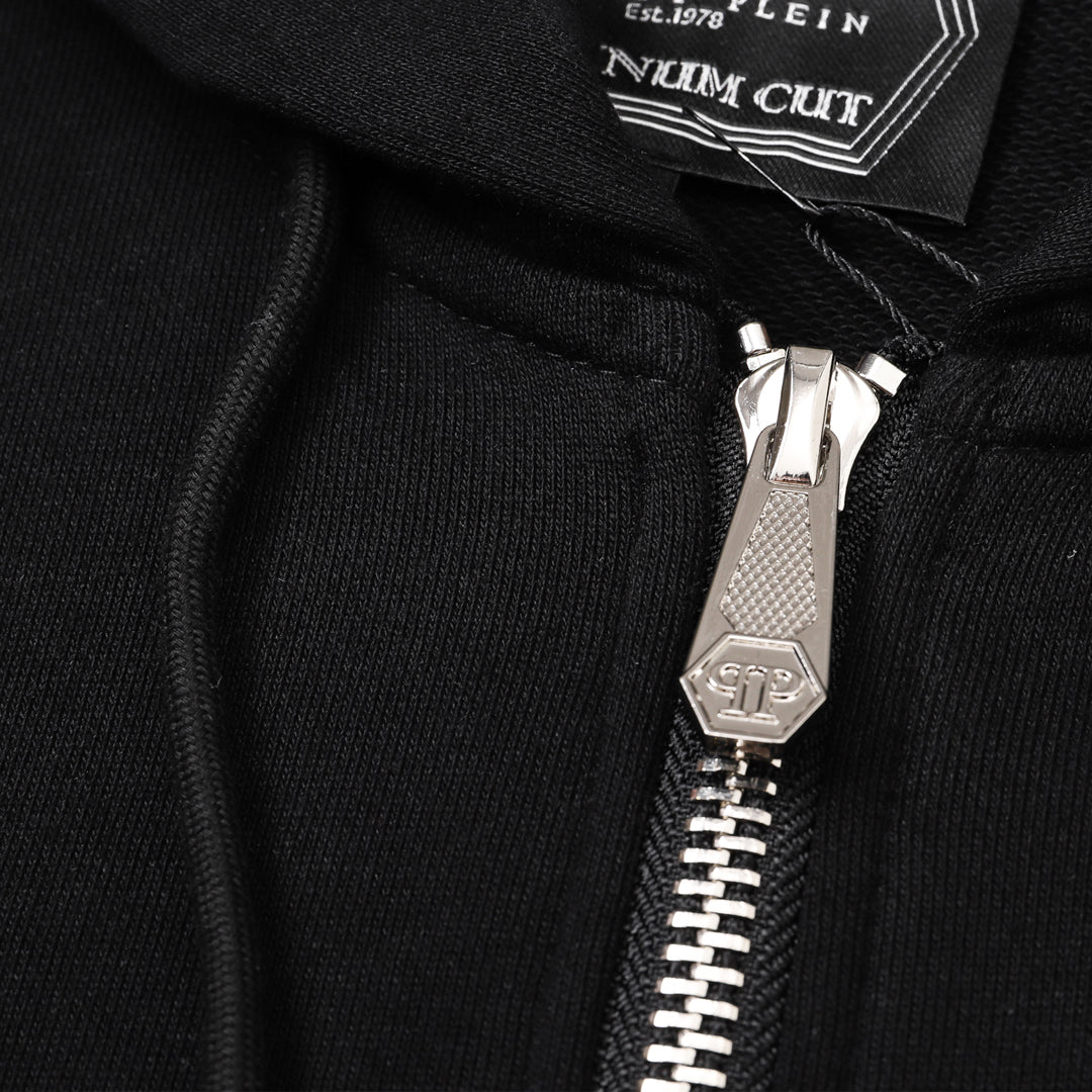 PIEIN 2025SS Sports Black Hoodie