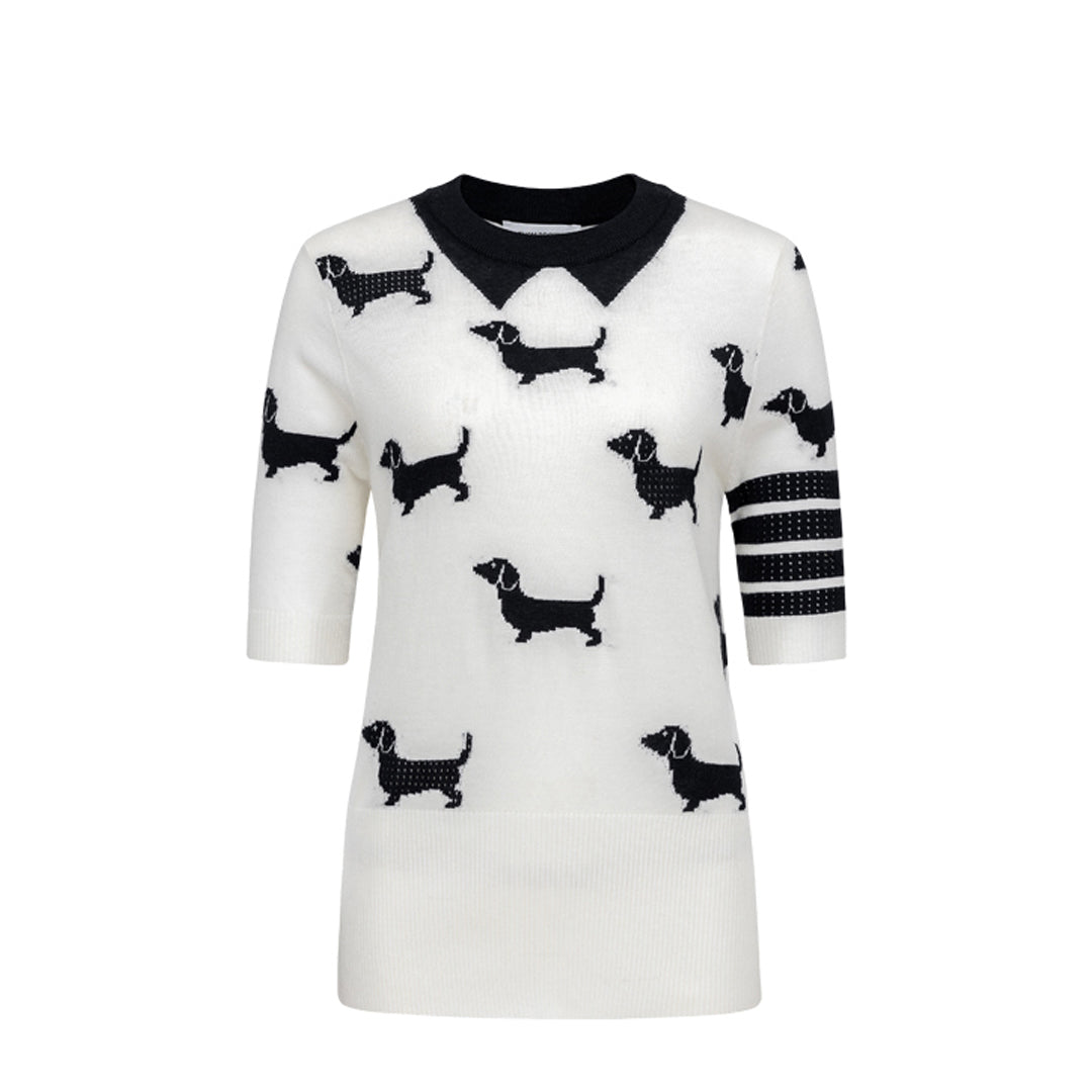 MR.TOM  women puppy T-shirt