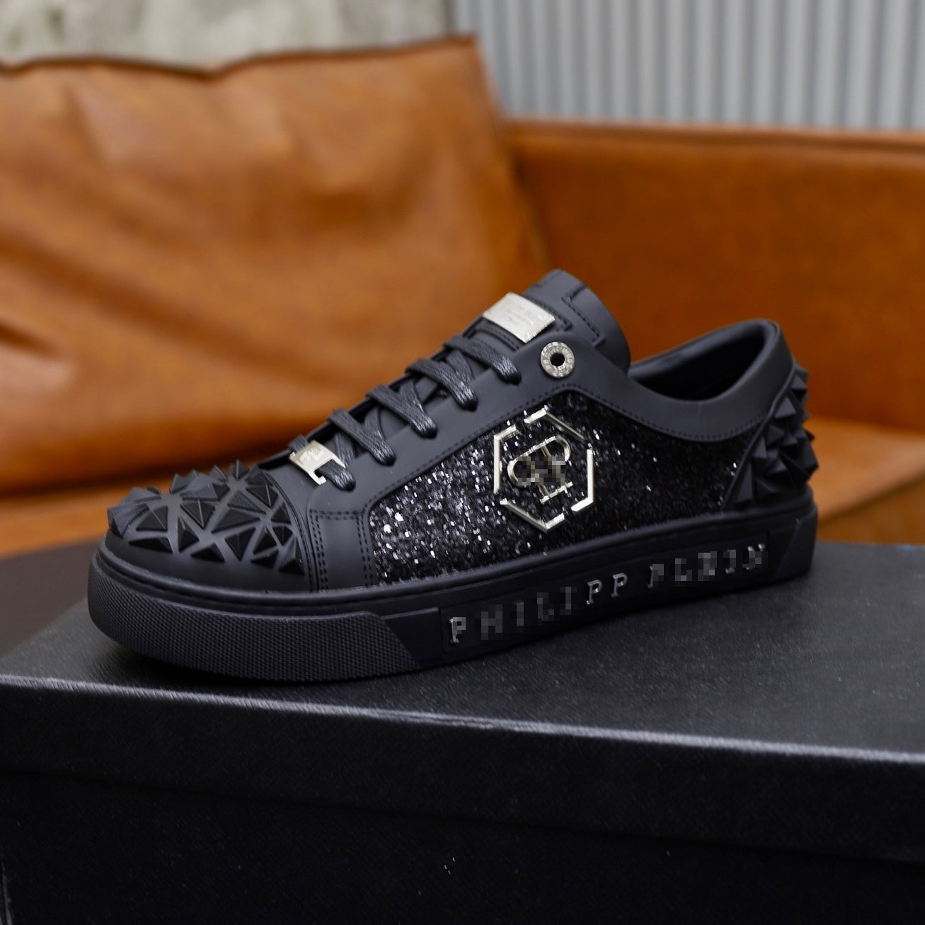 PP Men's new diamond lettering sneakers