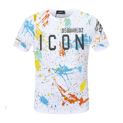 New-D2 Ink splash T-shirt