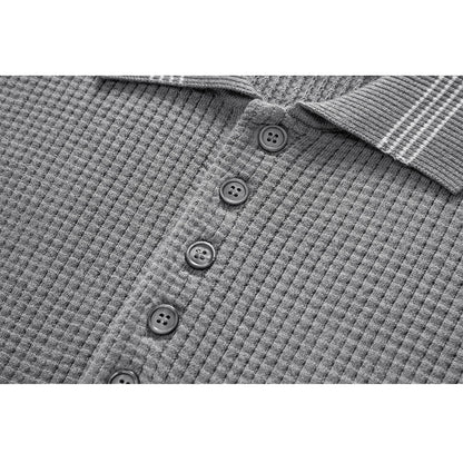 MR.TOM Waffle fabric POLO Shirt