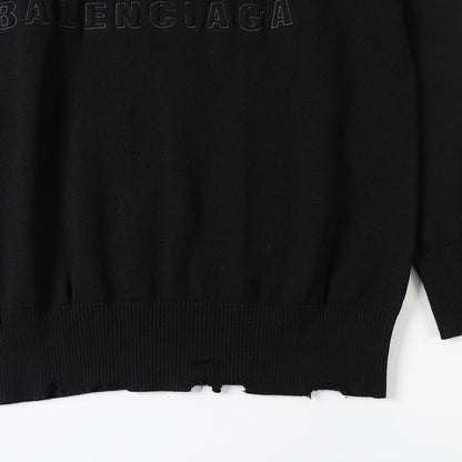 2025ss BB logo Black Sweater
