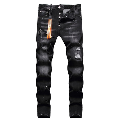 SOLA-DSQ2 Vakeraj piedoj Jeans 