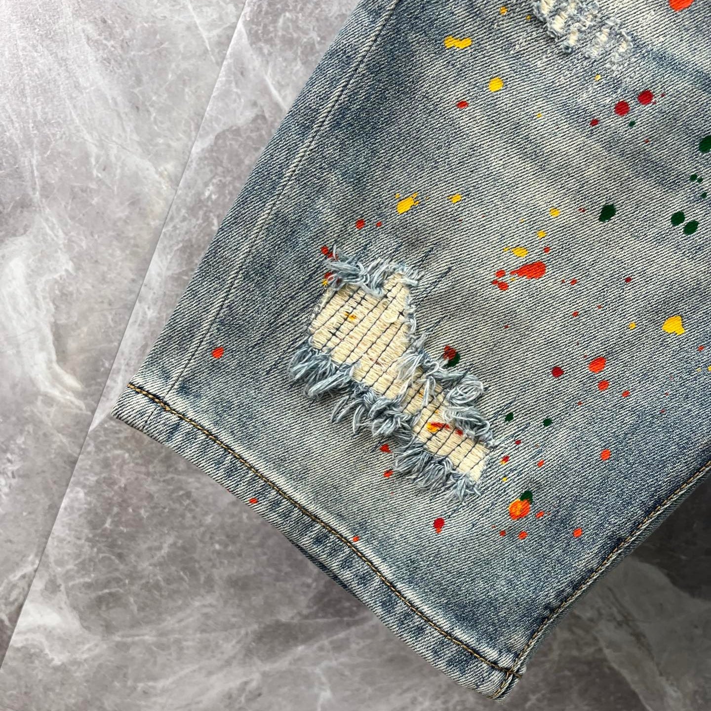 SOLA-PP Inkjet Short Jeans
