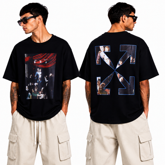 OFF-White  Arrow logo print T-shirt#90