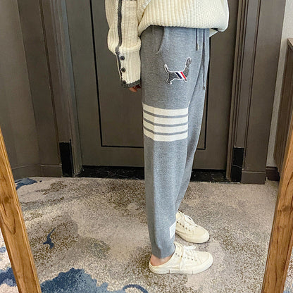 Thom Browne Women's Thickened Sweatpants with Cuffs