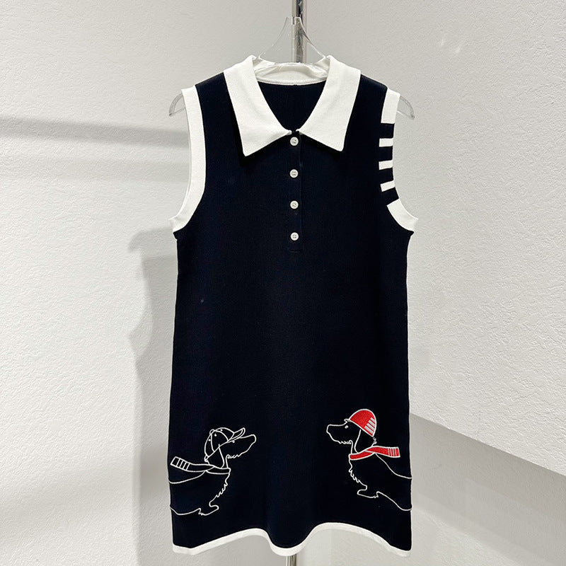 Thom Browne Women's Sleeveless Vest Dress