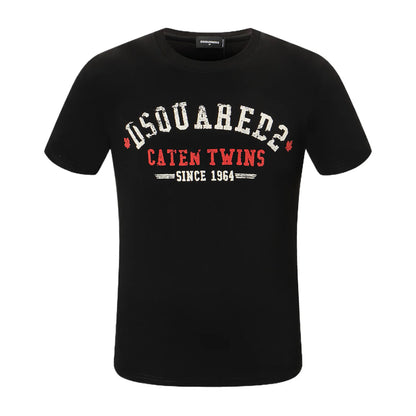 New-D2 Lettering Printed Cotton T-Shirt