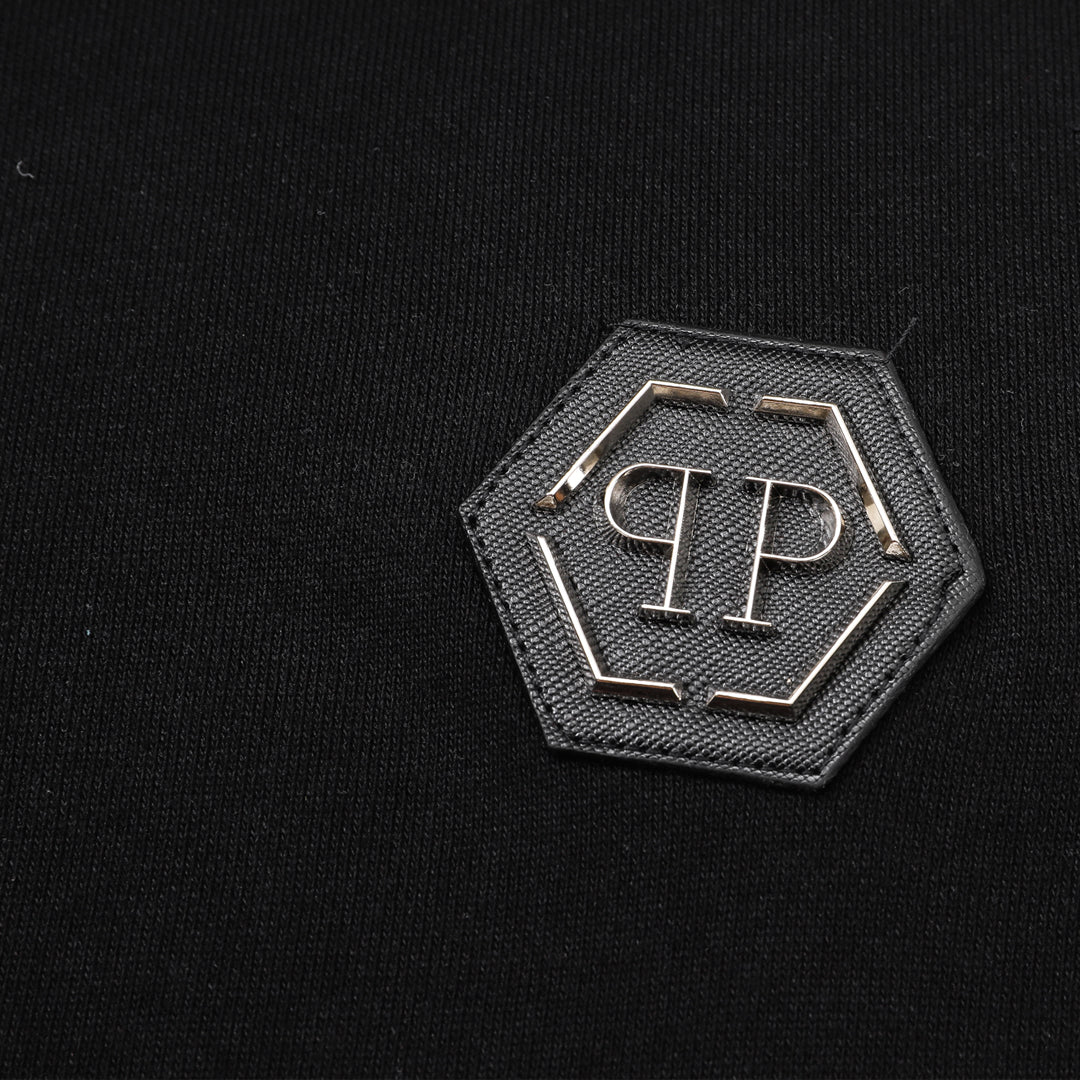 PIEIN 2025SS Sports Black Hoodie