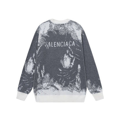 2025ss Man Graffiti Wool Sweater