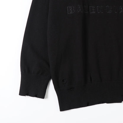 2025ss BB logo Black Sweater