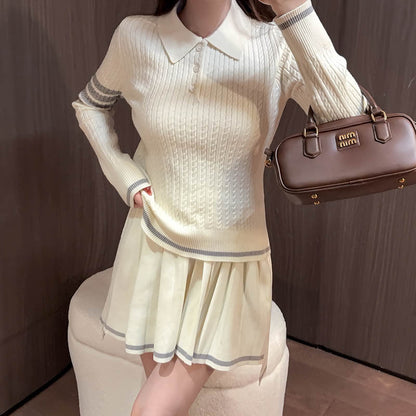 Thom Browne Women's Preppy Wool Knit Suit