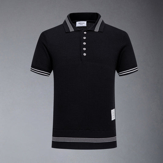 MR.TOM Waffle fabric POLO Shirt