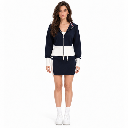 Thom Browne Women's Three-Bar Knit Skirt Suit