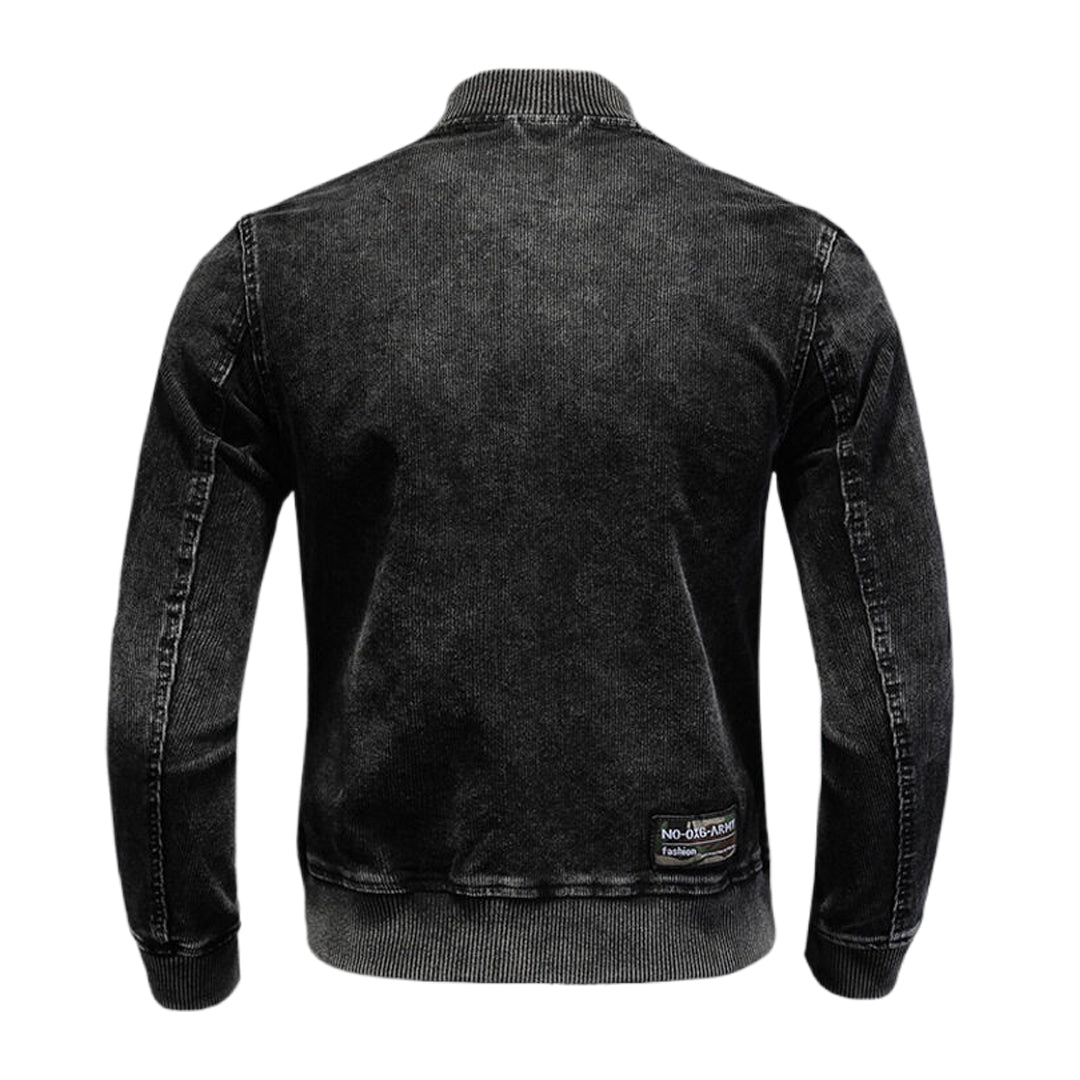 SOLA-DSQ2 2024ss Black Thick Denim Jacket