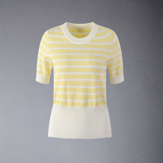 MR.TOM  Women Stripe T-shirt