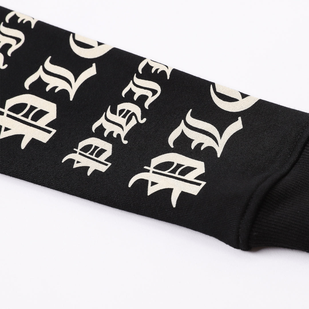 PIEIN 2025SS Unisex Black Hoodie