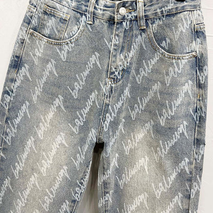 2025SS Man Lettering LOGO Jeans