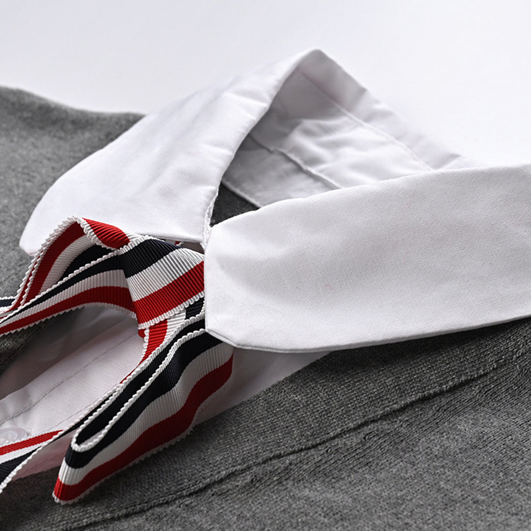 MR.TOM  Women Ribbon POLO shirt