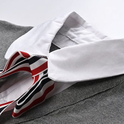 MR.TOM  Women Ribbon POLO shirt