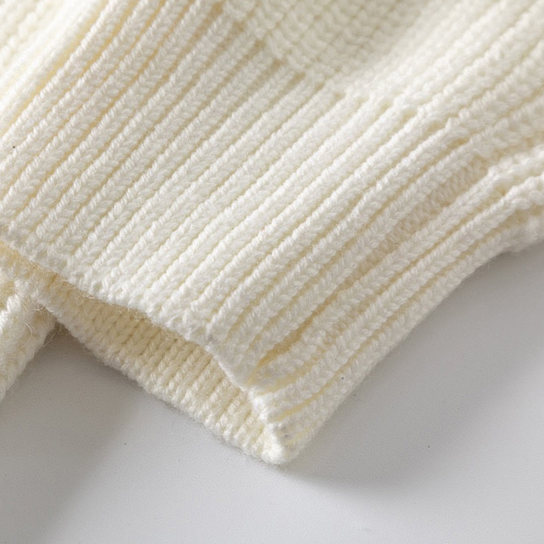 2025ss LOGO  White Knitwear