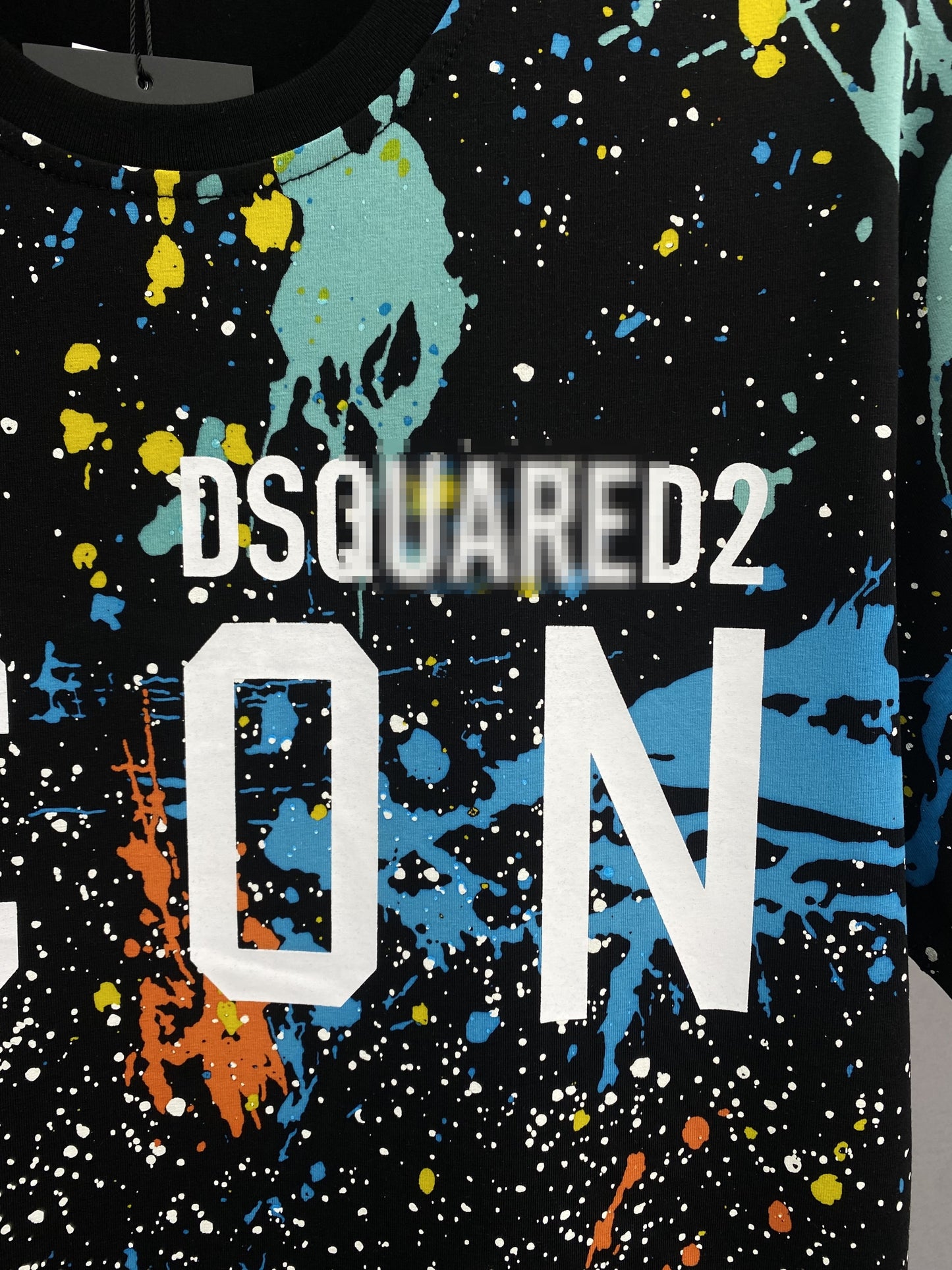 New-D2 Ink splash T-shirt