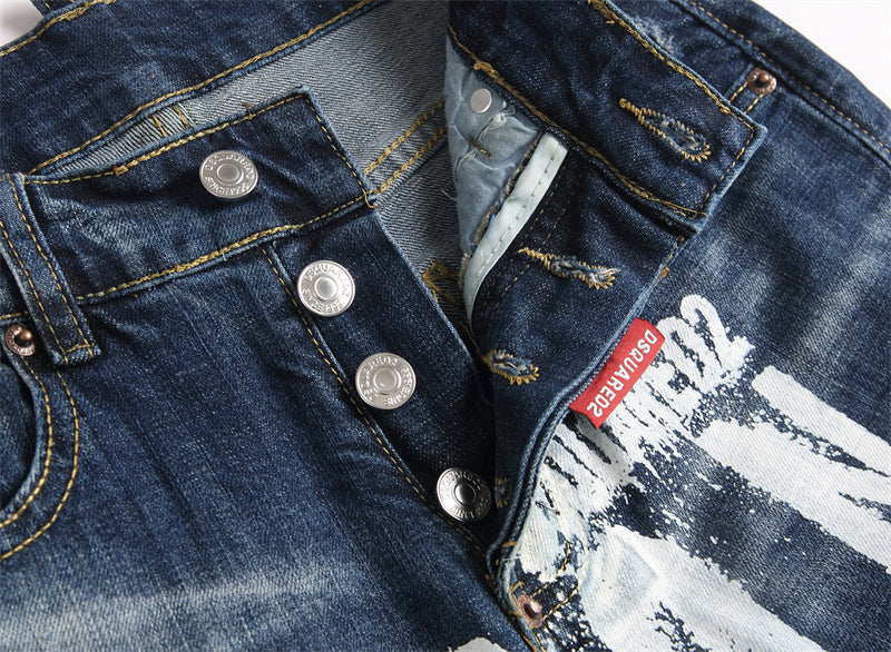 SOLA-DSQ2 embroidery Jeans
