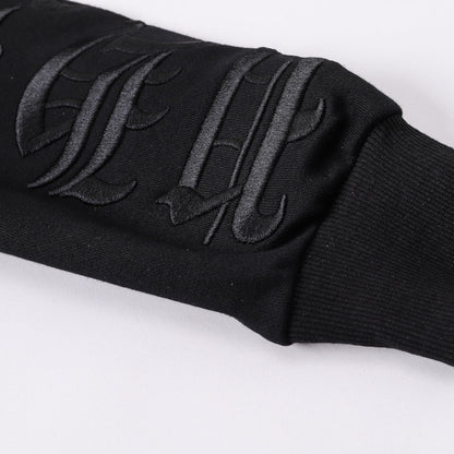 PIEIN 2025SS Unisex Black Hoodie