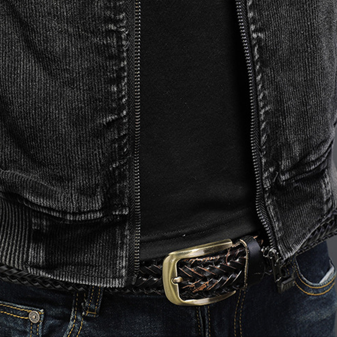 SOLA-DSQ2 2024ss Black Thick Denim Jacket
