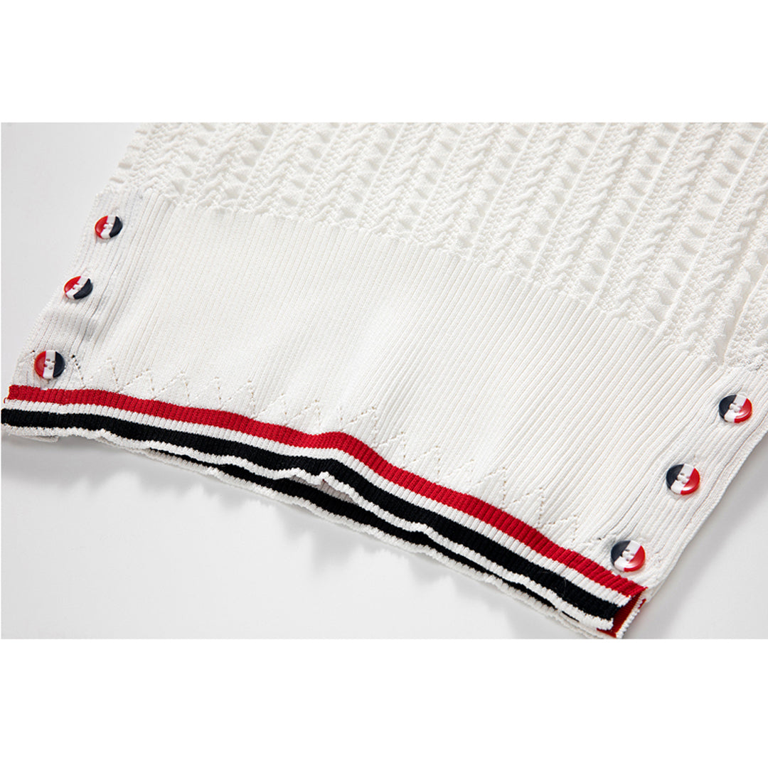 MR.TOM  Women stripe POLO shirt