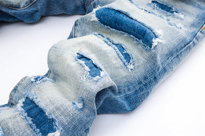 SOLA-DSQ2 New Ripped stitching Man Jeans
