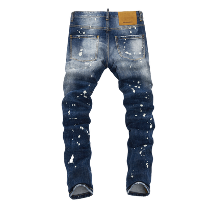 SOLA-DSQ2 New Man Ink splash Hole Jeans