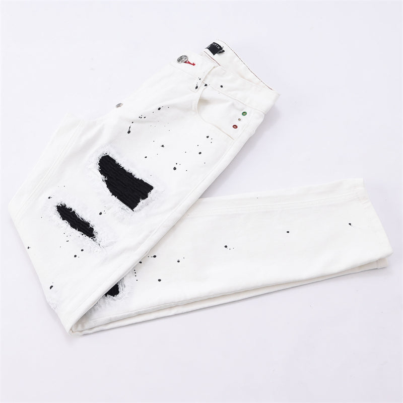 SOLA White Hole Jeans#8360