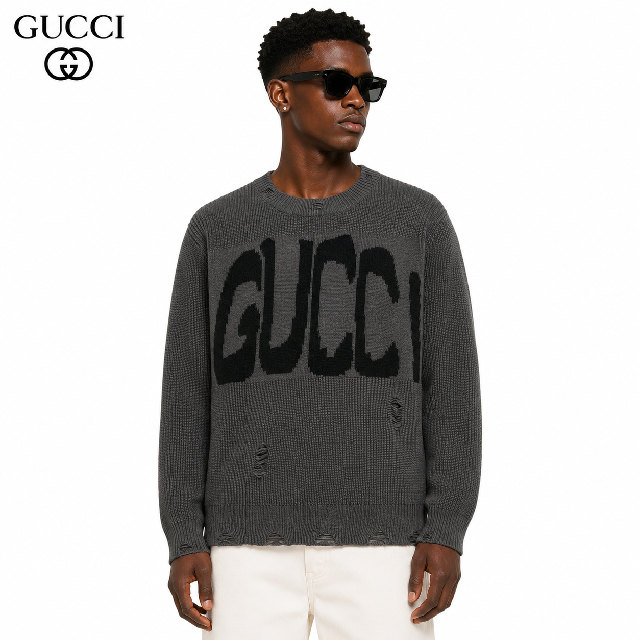 Gucci Logo Print Sweater
