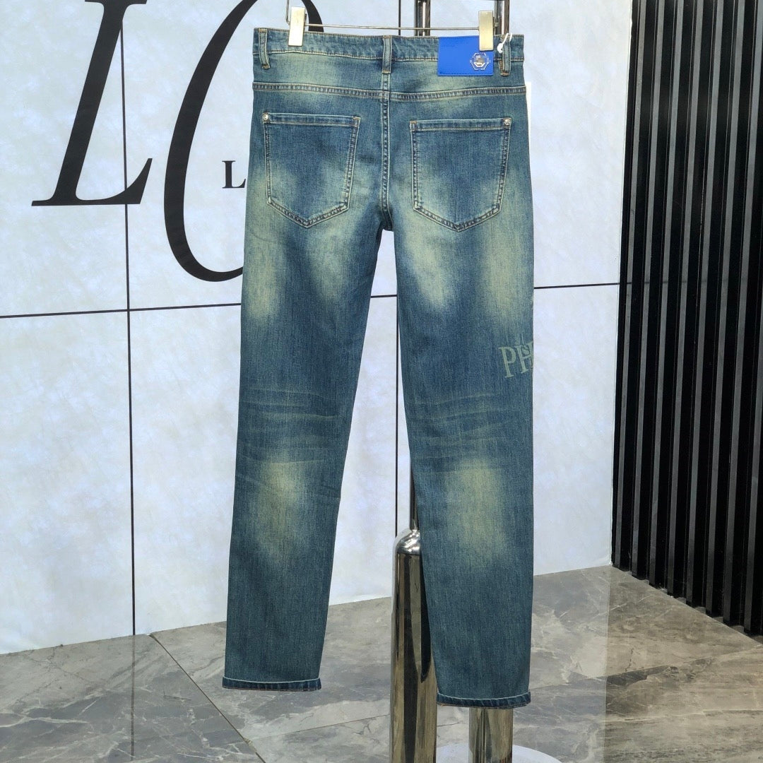 SOLA-PP Lettering Print Jeans